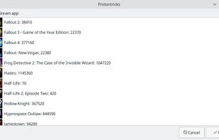 Protontricks screenshot 1