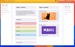 Main workspace. Two-Page view.