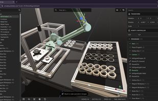 Program industrial robots in simulation
