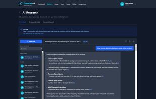 AI Search Interface with citations
