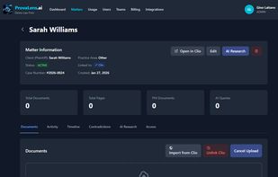 Document Upload Screen