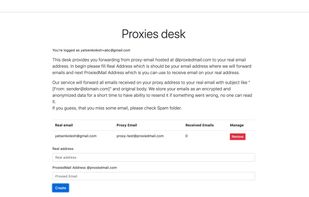 ProxiedMail screenshot 1