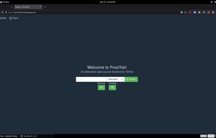 Viewing the home page on Firefox.