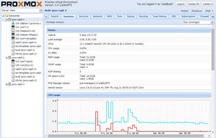 Proxmox Virtual Environment screenshot 1