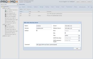 Proxmox Virtual Environment screenshot 1