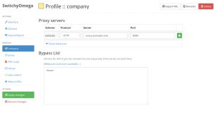 Proxy SwitchyOmega screenshot 1