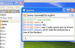 Psi XMPP Client screenshot 1