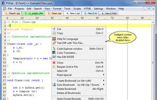 PSPad with all toolbars closed (F2 and Ctrl+F2)