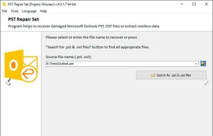 PST Repair Set screenshot 1
