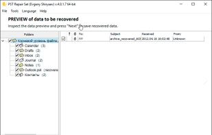 PST Repair Set screenshot 2