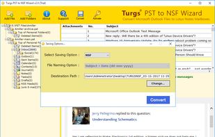 Preview of Outlook database