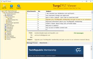 Select Mail to View its Content
