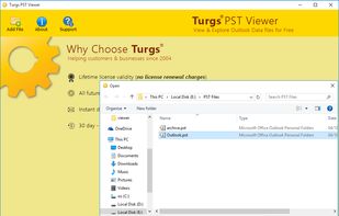 Browse and Load Outlook PST File