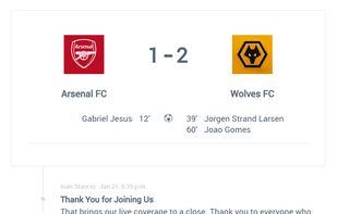 Match Center - live sports coverage on your own site: a real-time scoreboard with goalscorers, minute-by-minute updates from your editors, photos in the feed, and fan reactions on every post, from kickoff to the final whistle.