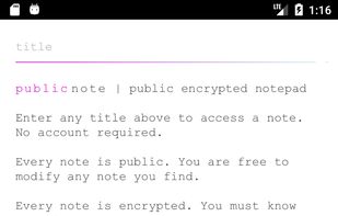 Publicnote screenshot 1