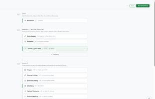 Customizable content workflow steps