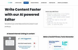 Write Content Faster with our AI powered Editor