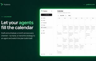Plan and schedule a month of content across every channel.