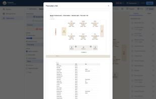 Export and print: the floor plan and the name list as a PDF, each on its own page