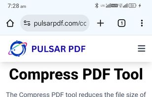 Free Compress Pdf File with Pulsar PDF