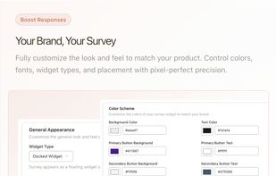 Customize widget design to match your Brand