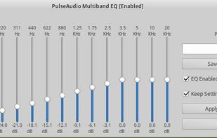 PulseAudio Equalizer screenshot 2