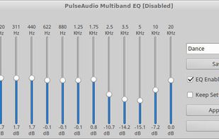 PulseAudio Equalizer screenshot 1