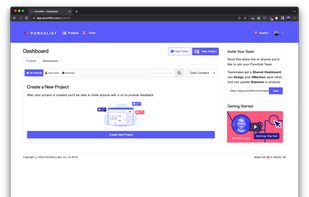 Punchlist App Dashboard.