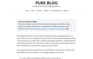 PureBlog screenshot 1