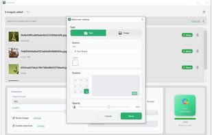 Advanced Watermark Settings with Text & Image Support