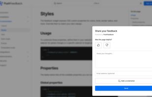 Feedback widget