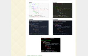 Pygments screenshot 1