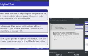Pympress screenshot 1