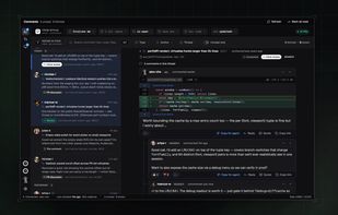 Every comment,
across every PR,
in one inbox.
Review threads, mentions, and replies from all
your repos land in a single feed. No tab-hopping
to find who's waiting on you.
Filter at the source with GitHub's own search,
then refine to the exact thread - by type, author,
or what's still unresolved.
