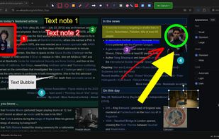 Capture screen with annotations