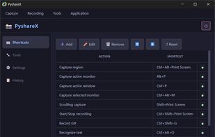Configuration window