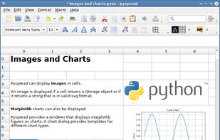 Pyspread screenshot 1