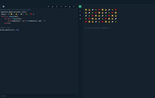 Example usage of the Python Online compiler.