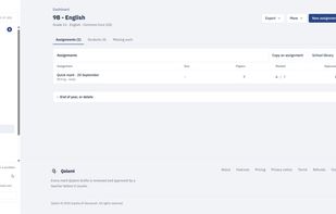 Class view page (English)
