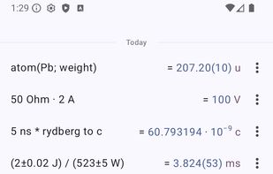 Qalculate! for Android screenshot 3