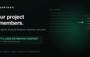 Qarinah evidence-linked project memory overview