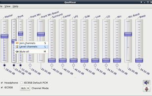 Context menus on sliders