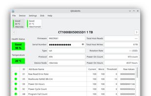 QDiskInfo screenshot 1