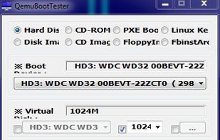 QemuBootTester screenshot 1