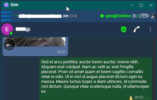Qim messenger screenshot 1