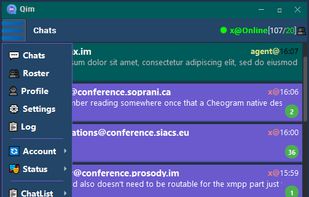 Qim messenger screenshot 1