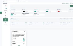 Layout and colors