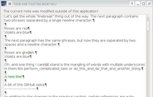 QOwnNotes notes diff