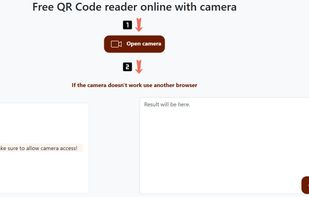 Scan QR code from camera online