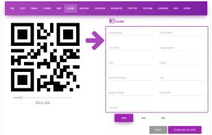 Convert your address into QR Code so there will no need to fill all details for contact. Easy to share contacts.
